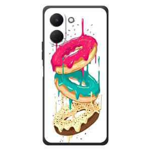 Чехол с изображением  вкусной еды для TECNO Spark Go 3 – Сочные пончики