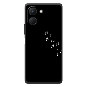 Чохол з картинками на чорному фоні для TECNO Spark Go 3 – Ноти