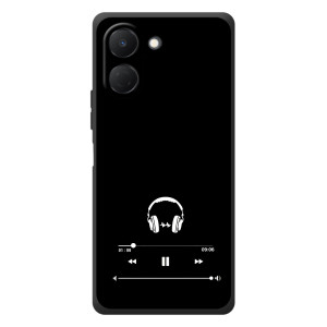 Чохол з картинками на чорному фоні для TECNO Spark Go 3 – Плеєр