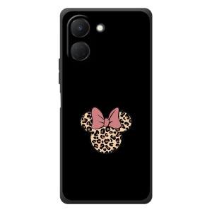 Чехол с леопардовым принтом на TECNO Spark Go 3 (Леопардовая Минни)