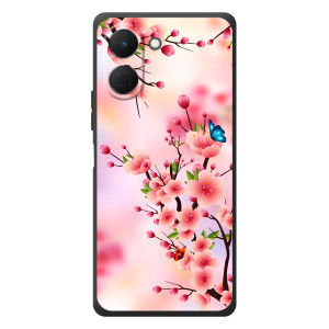 Чехол с принтом САКУРЫ на TECNO Spark Go 3 – Бабочки на сакуре