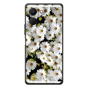Чехол с ромашками на TECNO Spark Go 3 – Рамка в ромашках