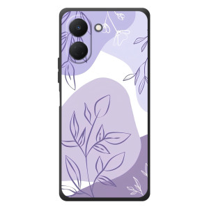 Силиконовый чехол с принтом в цветах на TECNO Spark Go 3