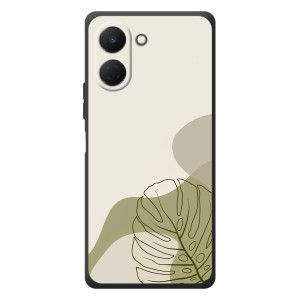 Силиконовый чехол с принтом в цветах на TECNO Spark Go 3