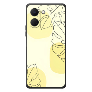 Силиконовый чехол с принтом в цветах на TECNO Spark Go 3