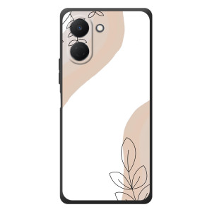 Силиконовый чехол с принтом в цветах на TECNO Spark Go 3