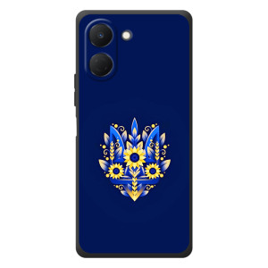 Чохол з українським гербом на TECNO Spark Go 3 – Квітчастий гирб