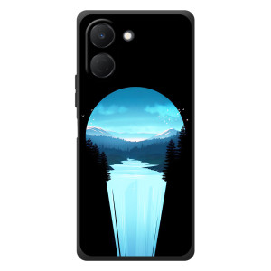 Летний Чехол на TECNO Spark Go 3 – Синий Водопад