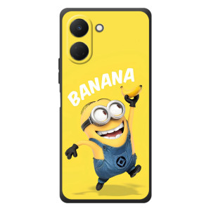 Мультяшный принт на Чехол для 

ТЕКО Спарк Го 3 
 (Banana)