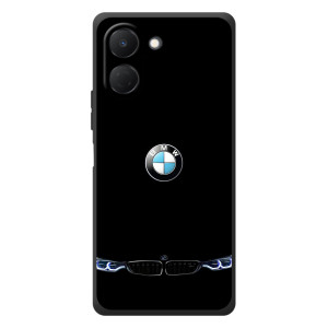 Силиконовый бампер с картинкой машины на TECNO Spark Go 3 – Черный BMW