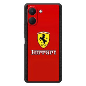 Силиконовый бампер с картинкой машины на TECNO Spark Go 3 – Ferrari Logo