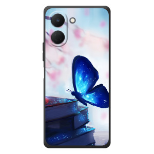 Силіконовий бампер з картинкою звірів для TECNO Spark Go 3 (Метелик синій)