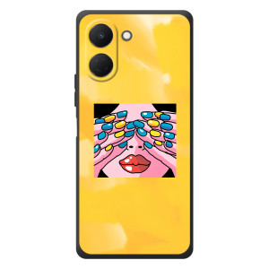 Силиконовый бампер с принтом (ПАТРИОТ) для TECNO Spark Go 3 (Патриотка)