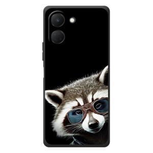 Силиконовый Чехол с Енотами на TECNO Spark Go 3 – Стильный Енот