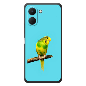 Силиконовый чехол с птичкой на TECNO Spark Go 3 – Попугайчик