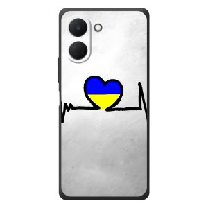 Силиконовый Чехол на TECNO Spark Go 3 (Я-Украина) – Украинская кардиограмма