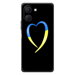 Силиконовый Чехол на TECNO Spark Go 3 (Я-Украина) – Украинское сердце