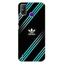 Чехлы Адидас для TECNO Spark Power 2 (LC8) (AlphaPrint) (Адидас с полосами)