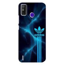Чехлы Адидас для TECNO Spark Power 2 (LC8) (AlphaPrint) (Синий Адидас)