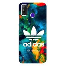 Чехлы Адидас для TECNO Spark Power 2 (LC8) (AlphaPrint) (Яркий Адидас)