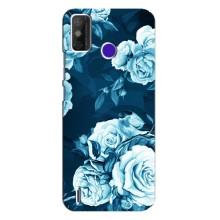 Чехлы (ART) Цветы на TECNO Spark Power 2 (LC8) (VPrint) (Блактині бутони)