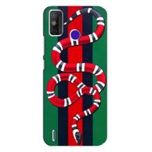 Чехлы ГУЧЧИ для Техно Спарк Павер 2 (AlphaPrint) (Gucci змия)