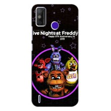 Чехлы Пять ночей с Фредди для Техно Спарк Повер 2 (Лого Фредди)