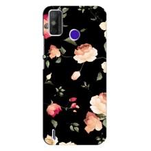 Чохли з квітами для TECNO Spark Power 2 (LC8) (VPrint) (Трояндочки)