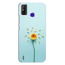 Чохли з квітами для TECNO Spark Power 2 (LC8) (VPrint) (Жовта квітка)