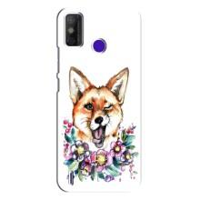 Чехлы с картинкой Лисички для TECNO Spark Power 2 (LC8) (VPrint) (Веселая лисичка)