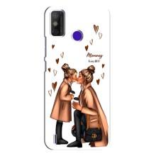 Чехол с печатью для TECNO Spark Power 2 (LC8) - (Мама с ребенком) (AlphaPrint) (Дочка и мама)