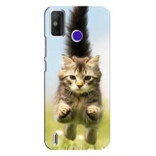 Чехлы с Котиками для TECNO Spark Power 2 (LC8) (VPrint) (Прыжок кота)