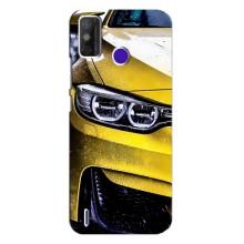 Чехлы с Машинами на Техно Спарк Павер 2 (VPrint) (Желтая машина)