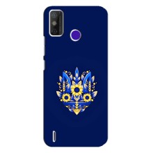 Чохли для TECNO Spark Power 2 (LC8) Укр. Символіка (AlphaPrint) (Квітковий Герб)