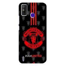 Чехол Манчестер Юнайтед для Техно Спарк Павер 2 (AlphaPrint) (лого МЮ)