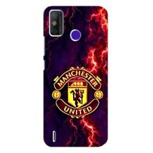 Чехол Манчестер Юнайтед для Техно Спарк Павер 2 (AlphaPrint) (огненный Манчестер)