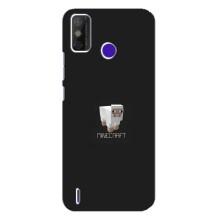 Чехол Майнкрафт на TECNO Spark Power 2 (LC8) (AlphaPrint) Minecraft (Овечка Майнкрафт)