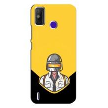 Чехол PUBG для Техно Спарк Павер 2 (AlphaPrint) (Пабг в шлеме)