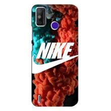 Чехол для TECNO Spark Power 2 (LC8) - с принтом Найк (AlphaPrint) (Дымчатый найк)