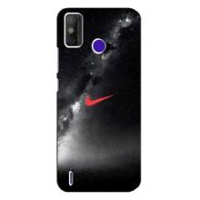 Чехол для TECNO Spark Power 2 (LC8) - с принтом Найк (AlphaPrint) (Найк красный)