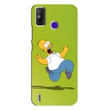 Чехол с Симпсонами для TECNO Spark Power 2 (LC8) (VPrint) (Гомер Симпсон)