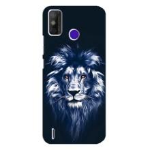 Чехол со Львом для TECNO Spark Power 2 (LC8) (VPrint) (Синий Лев)