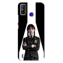 Чехлы Венсдей на TECNO Spark Power 2 (LC8) Уэнсдей (AlphaPrint) (W-Wednesday)