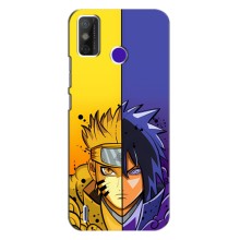 Купить Чехлы на телефон с принтом Anime для Техно Спарк Повер 2 (Naruto Vs Sasuke)