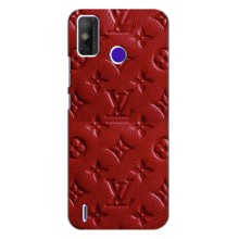 Текстурный Чехол Louis Vuitton для Техно Спарк Повер 2 (Красный ЛВ)