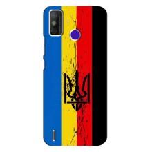 Украинские Чехлы для TECNO Spark Power 2 (LC8) с картинкой УПА (AlphaPrint) (Флаг УПА)