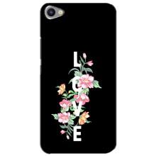 Чехлы для любимой на Мейзу Ю20 (VPrint) (Цветы LOVE)
