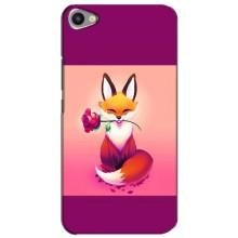 Чехлы с картинкой Лисички для Meizu U20 (VPrint) (Лисичка с розочкой)