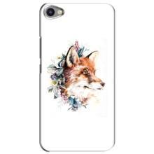 Чехлы с картинкой Лисички для Meizu U20 (VPrint) (Лисичка в цветочках)