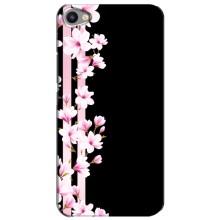 Чехол для Мейзу Ю20 - с принтом (Дизайнерские) (AlphaPrint) (Цветочки)